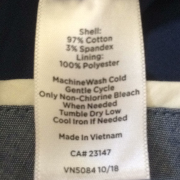 Talbots skirt -navy pattern - Picture 7 of 7